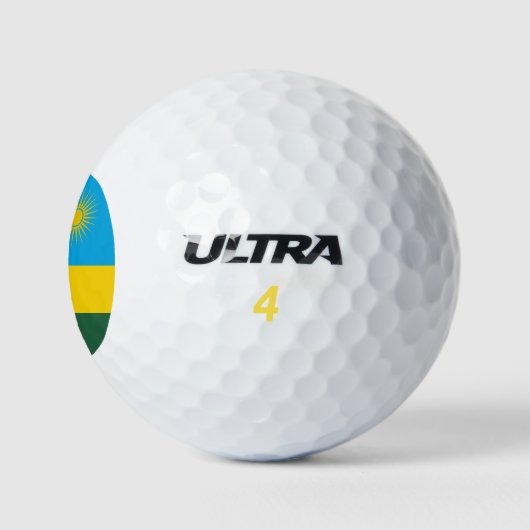 Ruanda-Flagge Golfball (Logo)