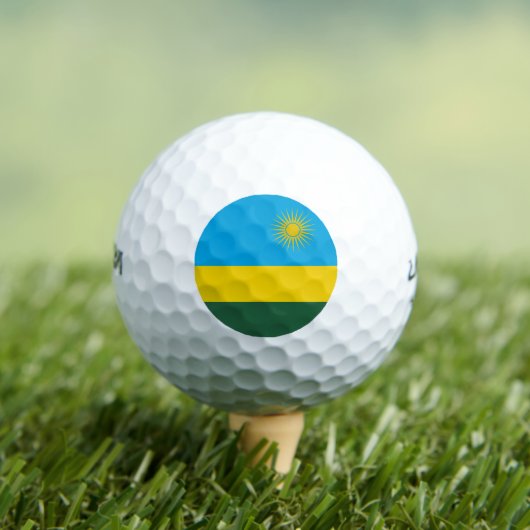 Ruanda-Flagge Golfball (Insitu T-Shirt)