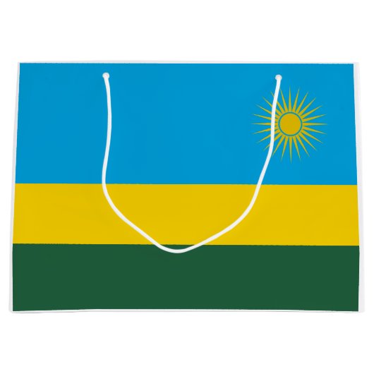 Ruanda-Flagge Große Geschenktüte (Vorderseite)