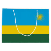 Ruanda-Flagge Große Geschenktüte (Rückseite)