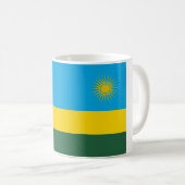 Ruanda-Flagge Kaffeetasse (VorderseiteRechts)