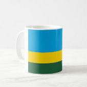 Ruanda-Flagge Kaffeetasse (Vorderseite Links)