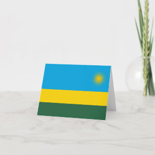 Ruanda-Flagge Karte