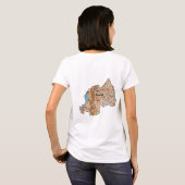Ruanda-Flagge + Karte + Text-T - Shirt (Schwarz voll)