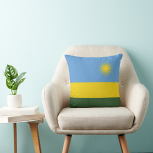 Ruanda-Flagge Kissen