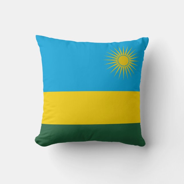 Ruanda-Flagge Kissen (Vorderseite)