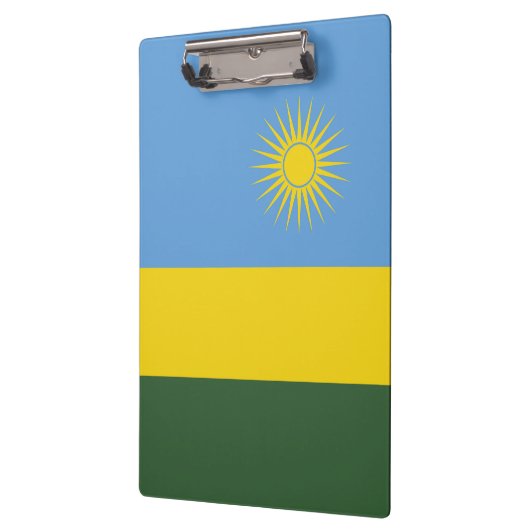 Ruanda-Flagge Klemmbrett (Links)