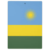 Ruanda-Flagge Klemmbrett (Rückseite)