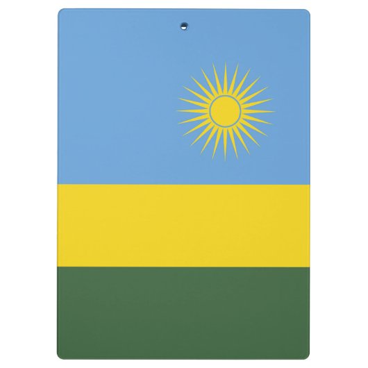 Ruanda-Flagge Klemmbrett (Rückseite)