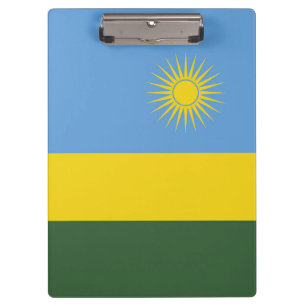 Ruanda-Flagge Klemmbrett