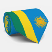 Ruanda-Flagge Krawatte (Gerollt)