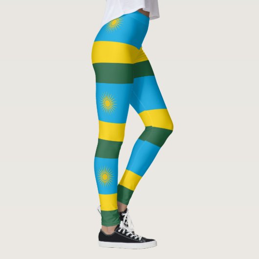 Ruanda-Flagge Leggings (Rechts)