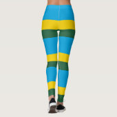 Ruanda-Flagge Leggings (Rückseite)