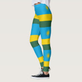 Ruanda-Flagge Leggings (Links)