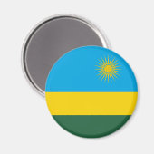 Ruanda-Flagge Magnet (Vorderseite/Rückseite)