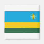 Ruanda-Flagge Magnet (Vorne)
