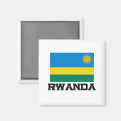 Ruanda-Flagge Magnet (Vorderseite/Rückseite)