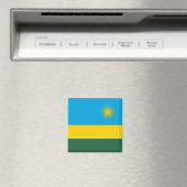 Ruanda-Flagge Magnet (In Situ (Geschirrspüler))