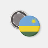 Ruanda-Flagge Magnet (Vorderseite/Rückseite)