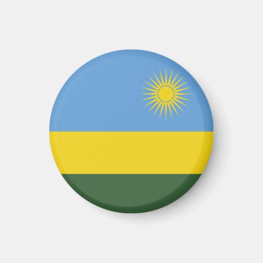 Ruanda-Flagge Magnet (Vorne)