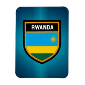 Ruanda-Flagge Magnet (Vertikal)
