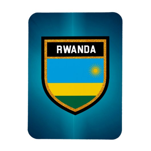 Ruanda-Flagge Magnet (Vertikal)