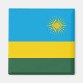 Ruanda-Flagge Magnet (Vorne)