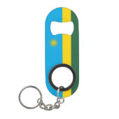 Ruanda-Flagge Mini Flaschenöffner (Vorderseite)