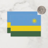 Ruanda-Flagge Mitteilungskarte (Vorderseite/Rückseite Beispiel)