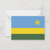 Ruanda-Flagge Mitteilungskarte (Vorderseite)