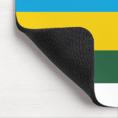Ruanda-Flagge Mousepad (Ecke)