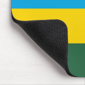 Ruanda-Flagge Mousepad (Ecke)