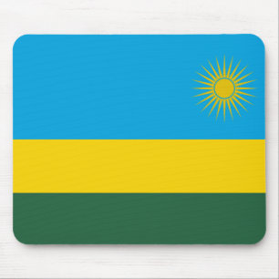 Ruanda-Flagge Mousepad