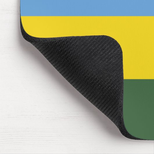 Ruanda-Flagge Mousepad (Ecke)