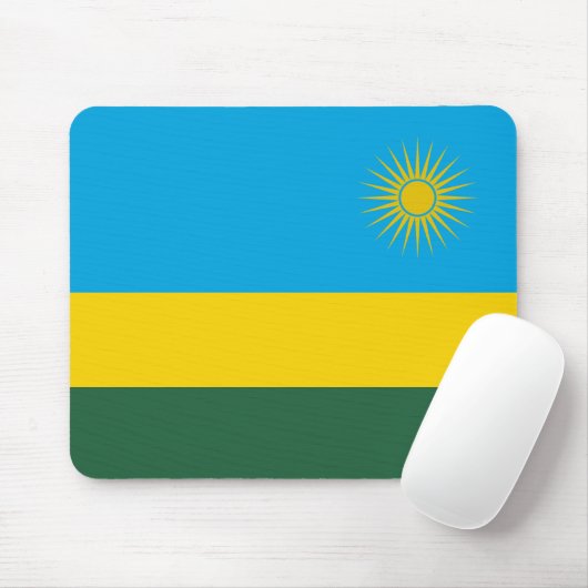 Ruanda-Flagge Mousepad (Mit Mouse)
