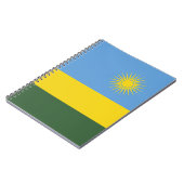 Ruanda-Flagge Notizblock (Linke Seite)