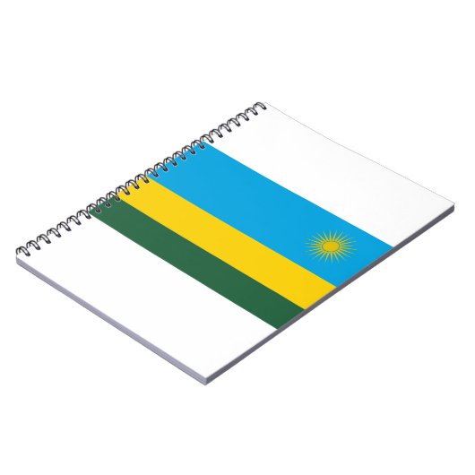 Ruanda-Flagge Notizblock (Linke Seite)
