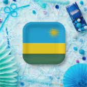 Ruanda-Flagge Pappteller (Party)