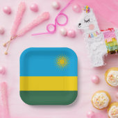 Ruanda-Flagge Pappteller (Party)