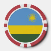 Ruanda-Flagge Pokerchips (Vorderseite)