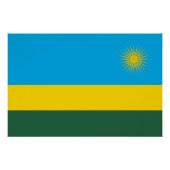 Ruanda-Flagge Poster (Vorderseite)