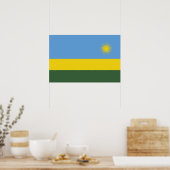 Ruanda-Flagge Poster (Küche)