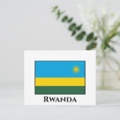 Ruanda-Flagge Postkarte (Stehend Vorderseite)
