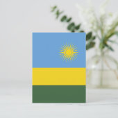 Ruanda-Flagge Postkarte (Stehend Vorderseite)