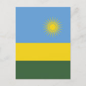 Ruanda-Flagge Postkarte (Vorderseite)