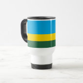 Ruanda-Flagge Reisebecher (Vorderseite Links)