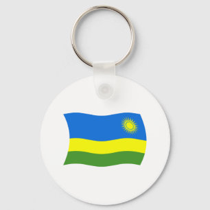 Ruanda-Flagge Schlüsselanhänger