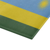 Ruanda-Flagge Schneidebrett (Ecke)