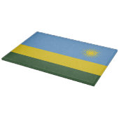 Ruanda-Flagge Schneidebrett (Ecke)