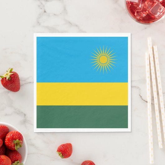 Ruanda-Flagge Serviette (Beispiel)